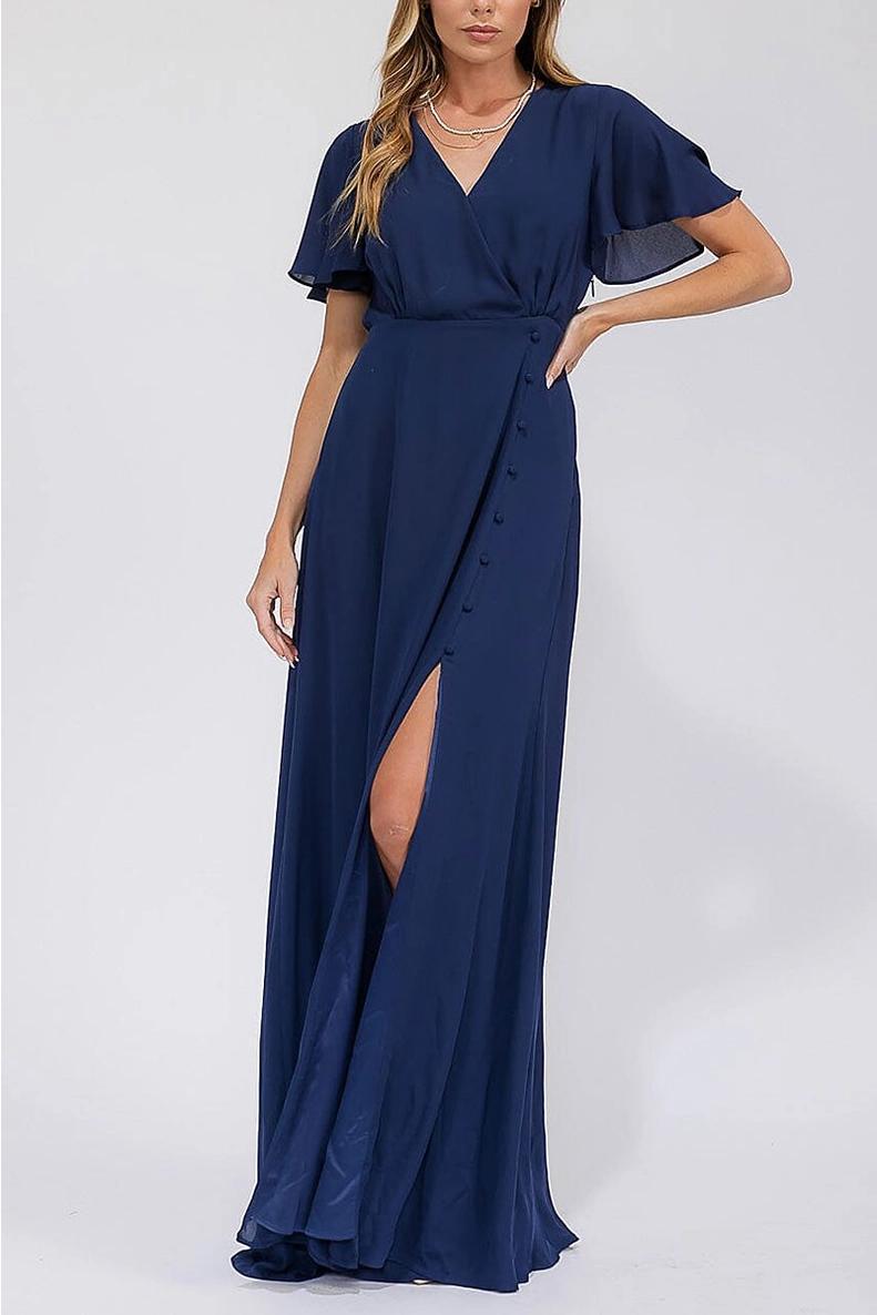 Ellen Modest Maxi in Navy