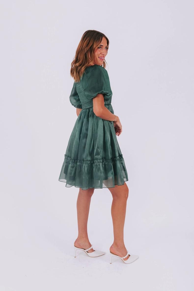 Alexis Modest Dress in Emerald
