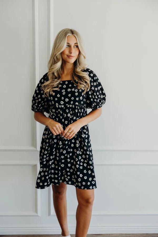 Tatum Modest Midi in Muted Floral