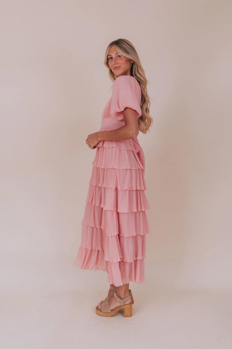 Meredith Modest Maxi in Pink