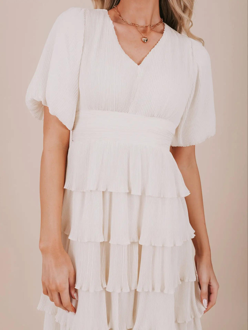 Meredith Modest Maxi in Clean Ivory