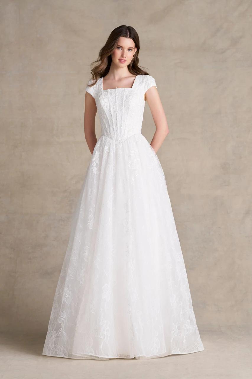 M808 Modest Wedding Dress
