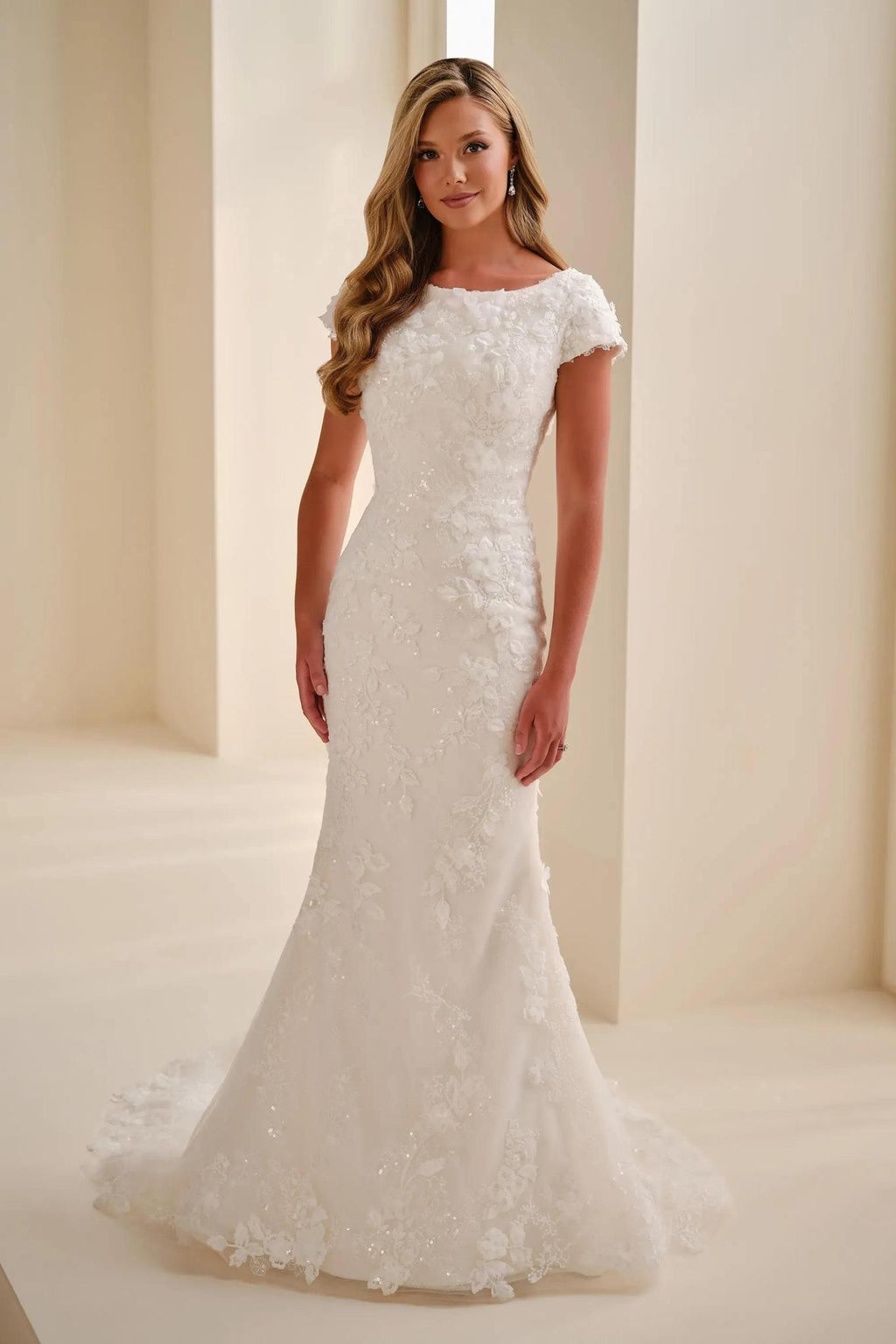 MOD345 Modest Wedding Dress