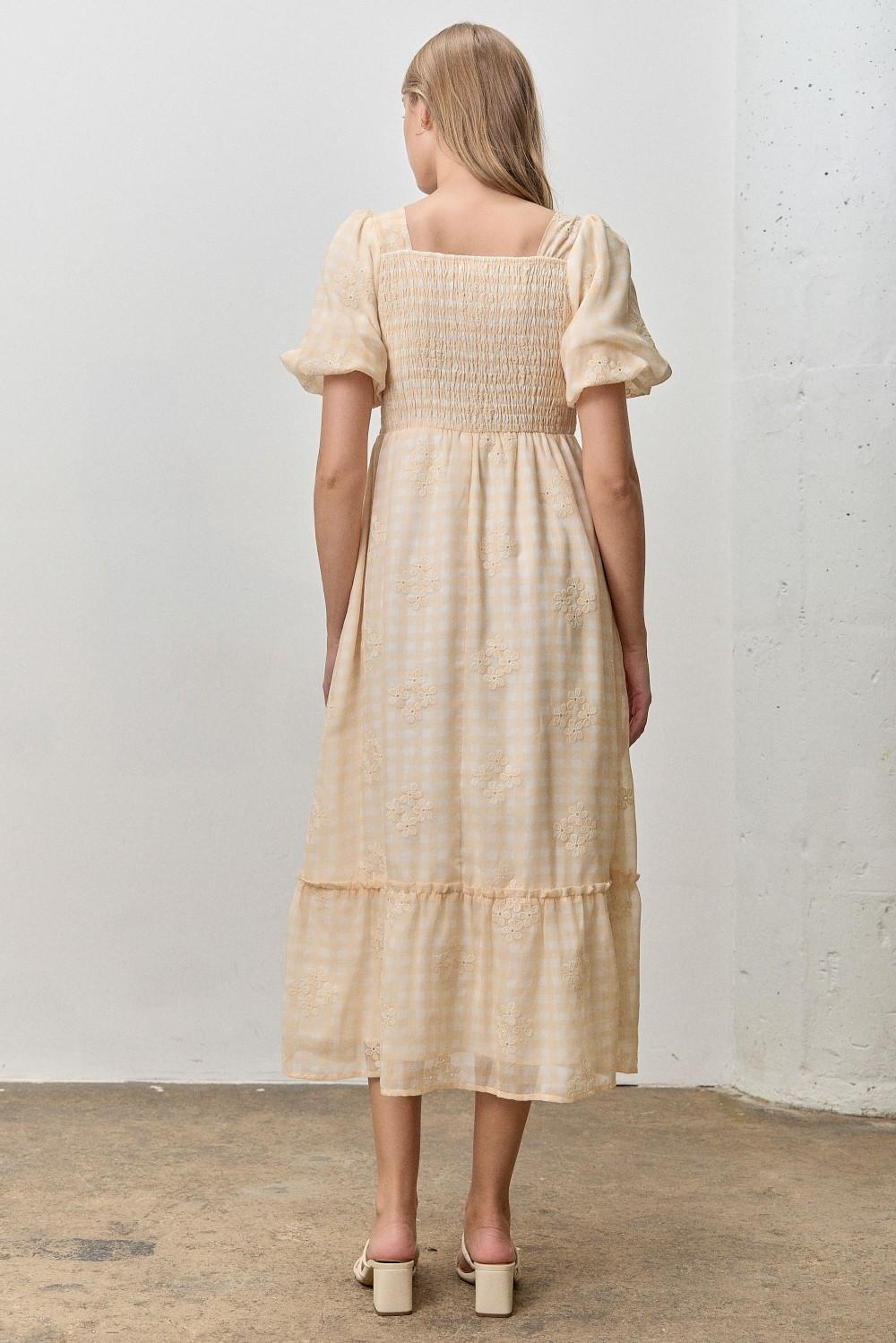 Rylie Modest Midi in Butter Yellow