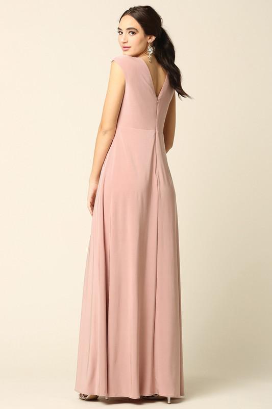 Amari Modest Maxi in Dusty Rose