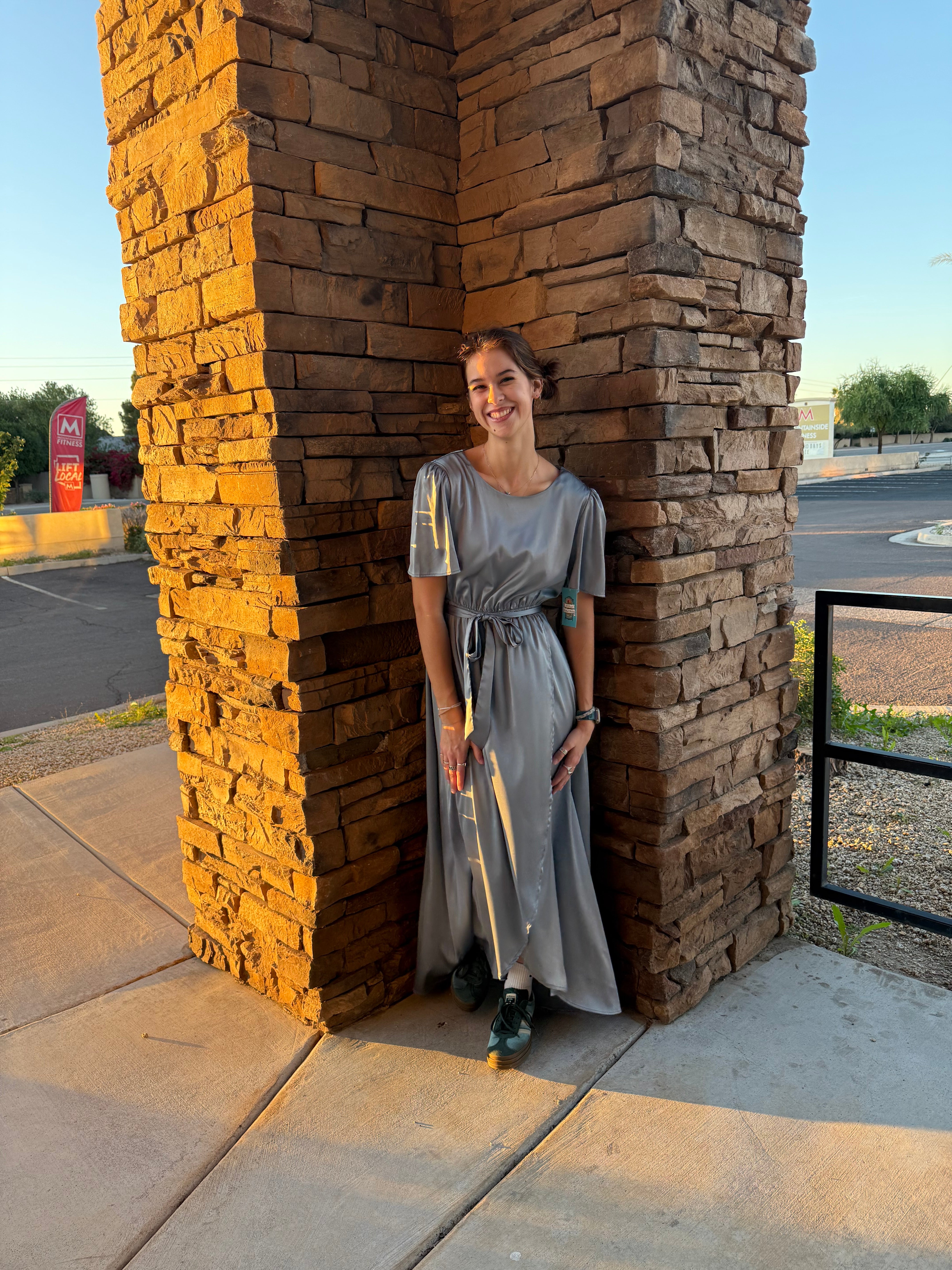 Bailey Modest Maxi in Blue
