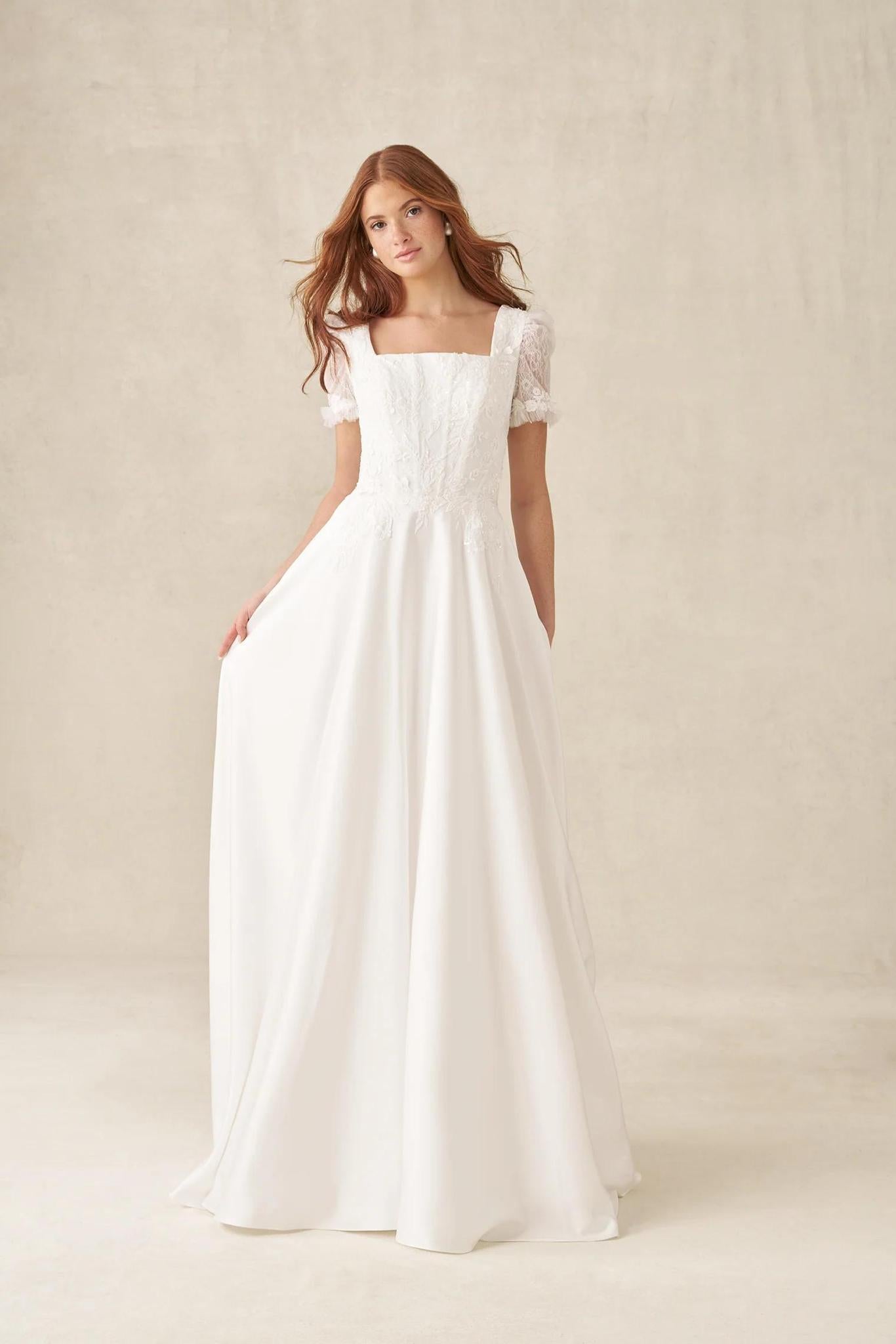 M786 NC Modest Wedding Dress