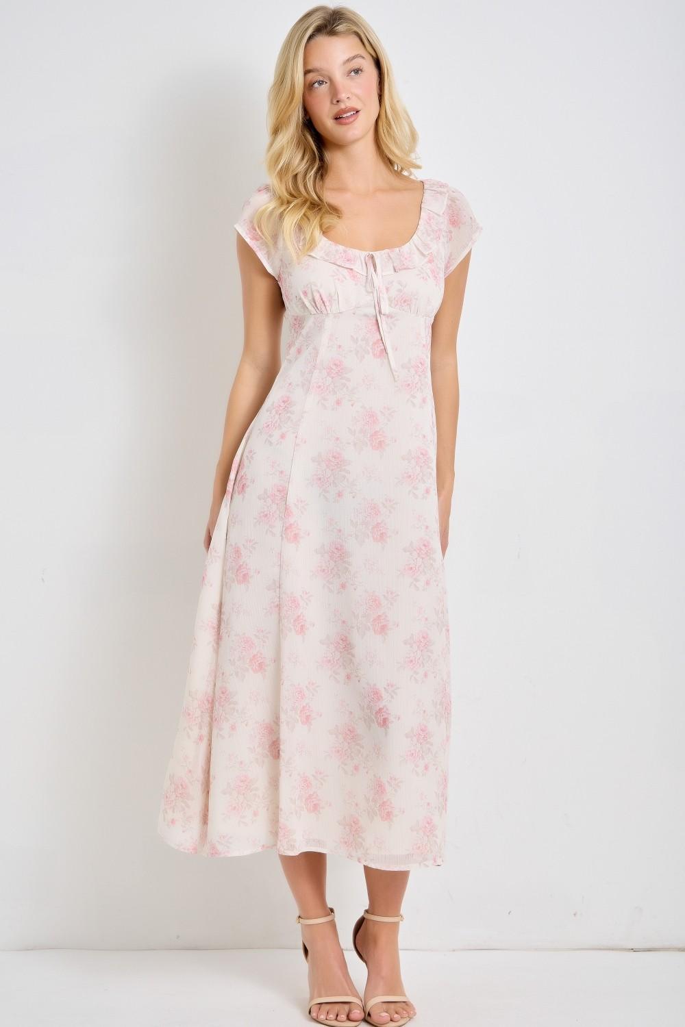Roselyn Modest Midi in Pink