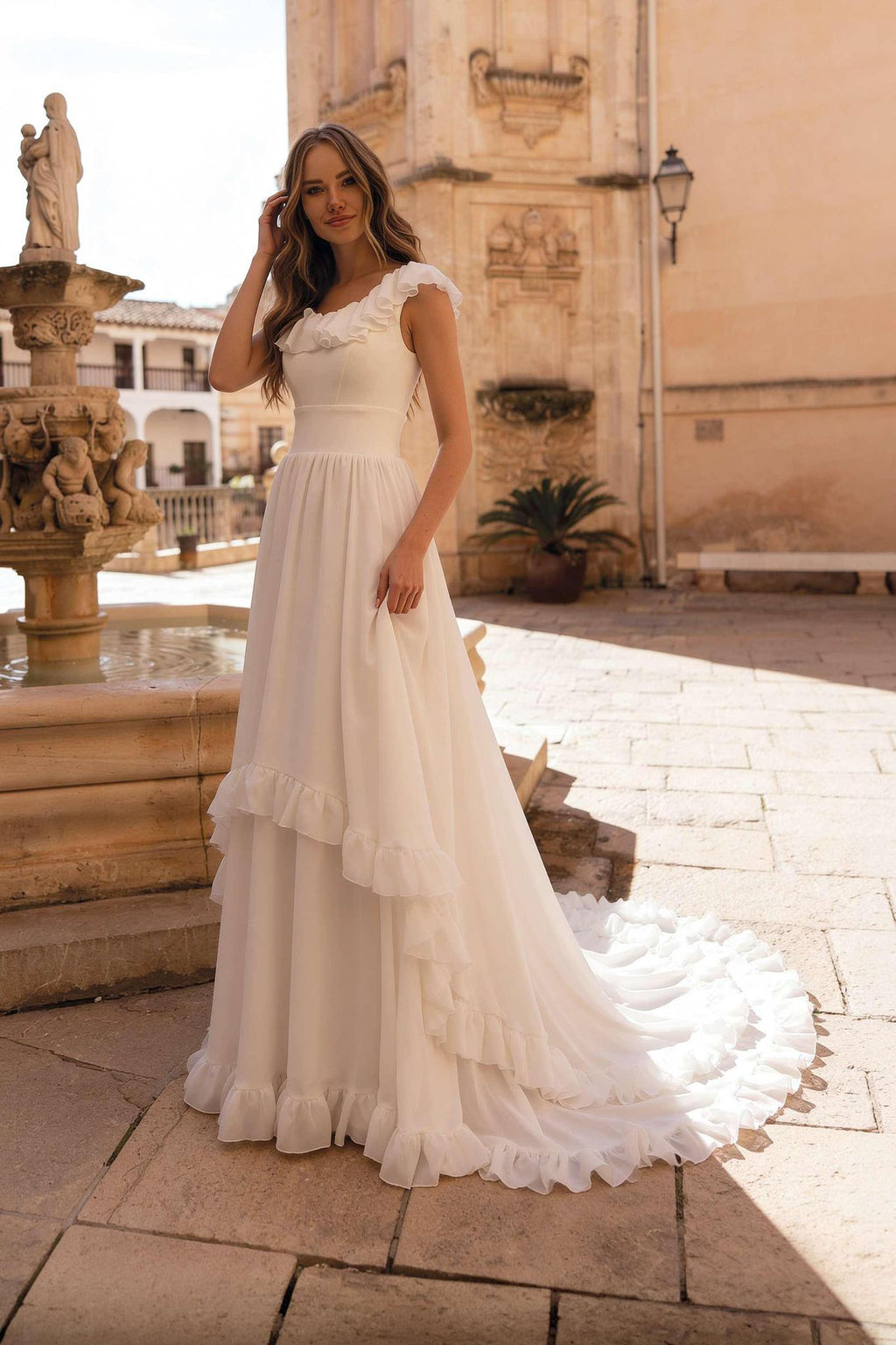 8429 Modest Wedding Dress