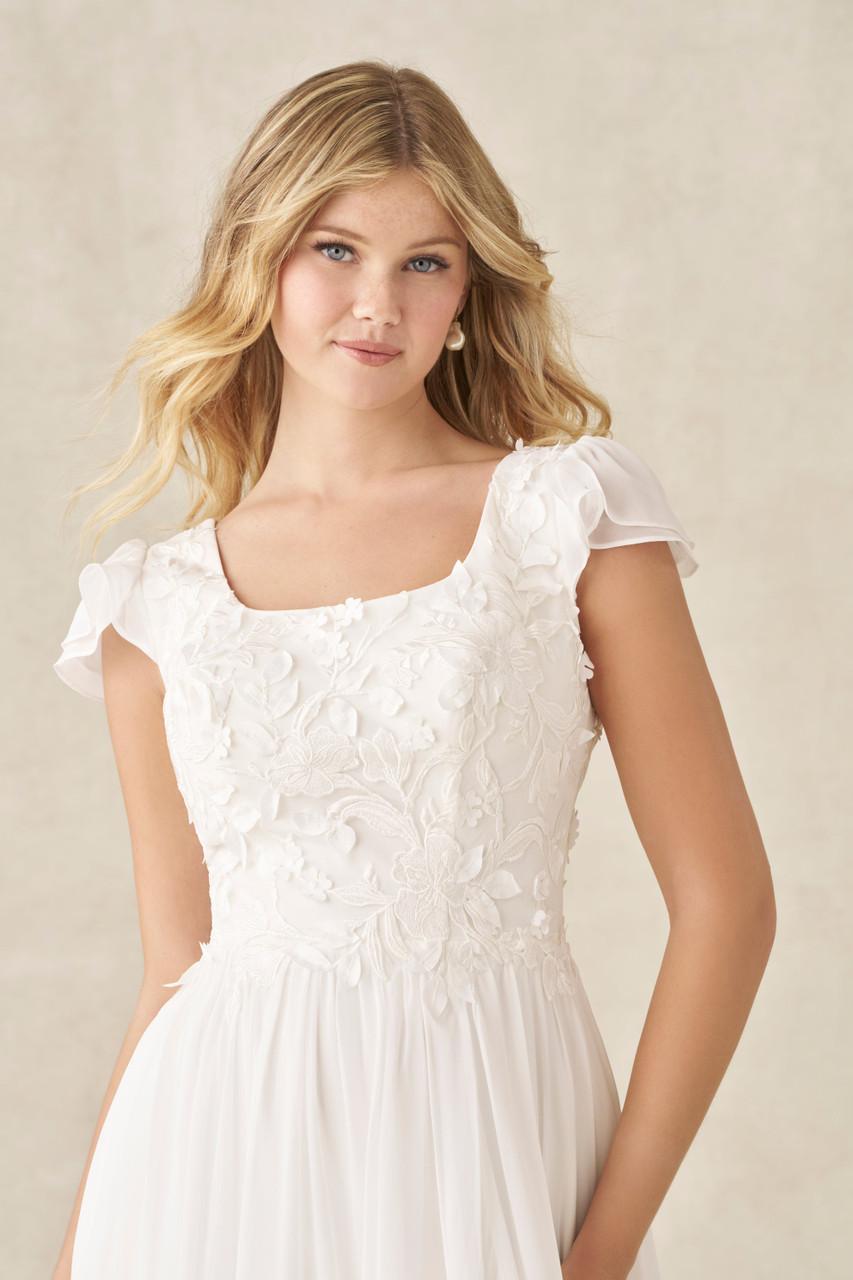 M783 Modest Wedding Dress