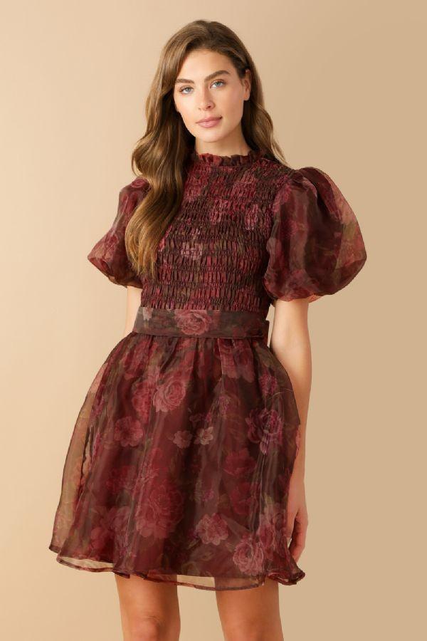 Lacey Modest Mini in Burgundy Small Lacey Modest Mini in Burgundy Small