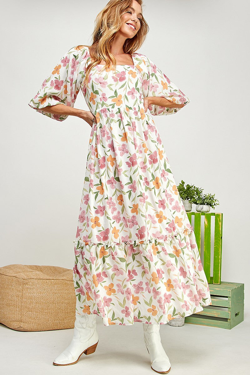 Blossom White Floral Dress