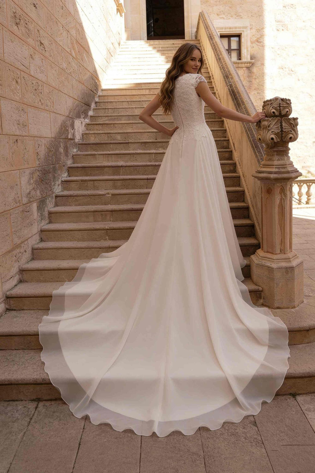 8435 Modest Wedding Dress