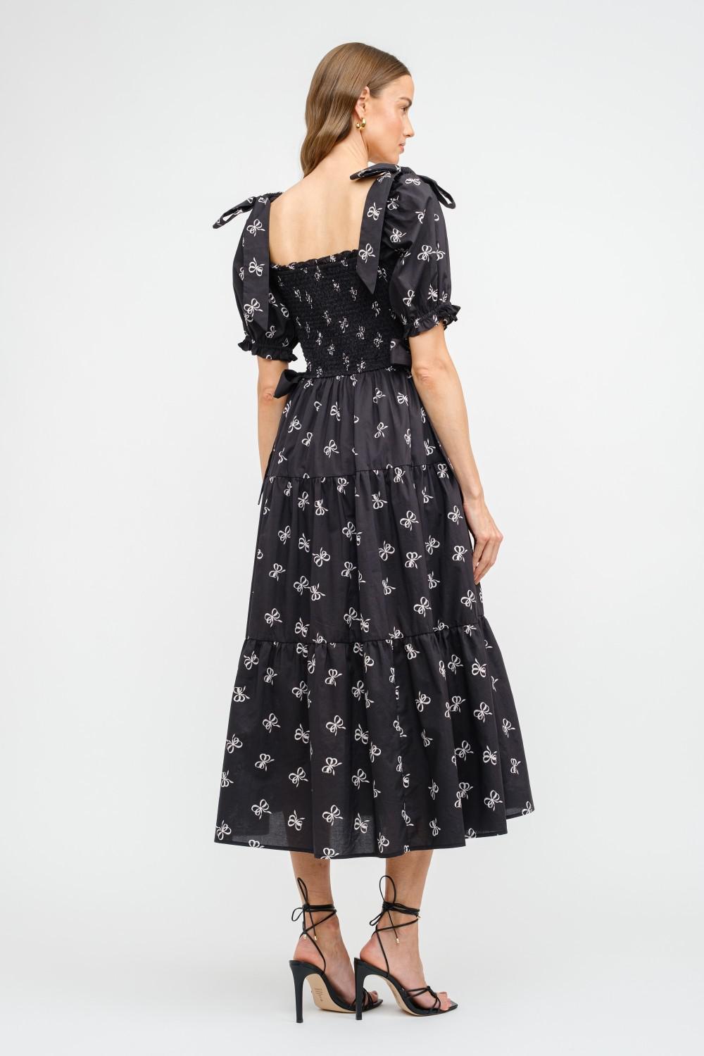 Baylee Midi Dress in Black