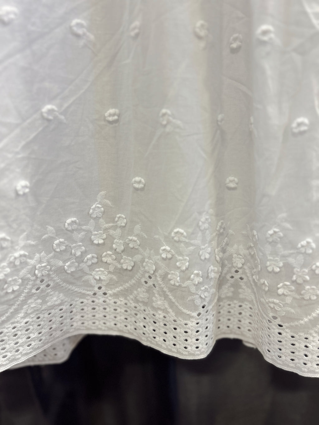Marigold Modest Temple Dress in White