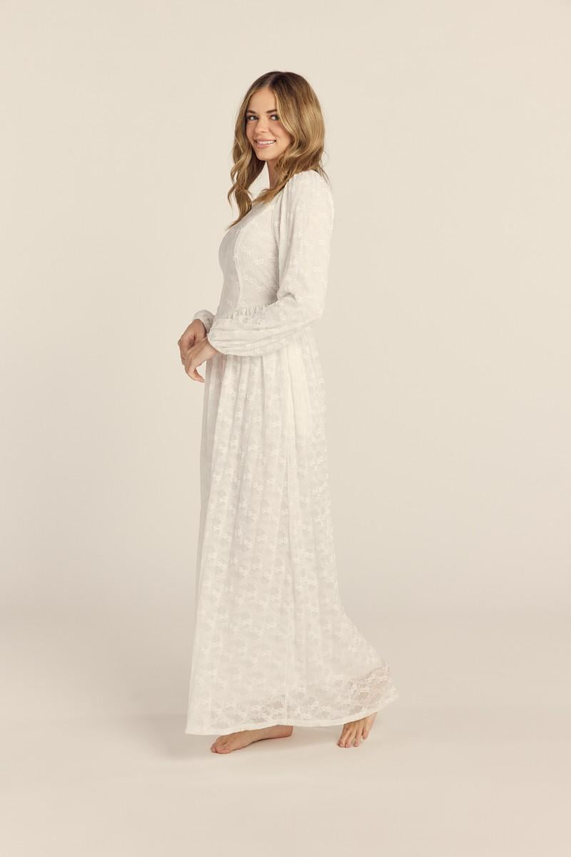 Faith Temple Dress in White