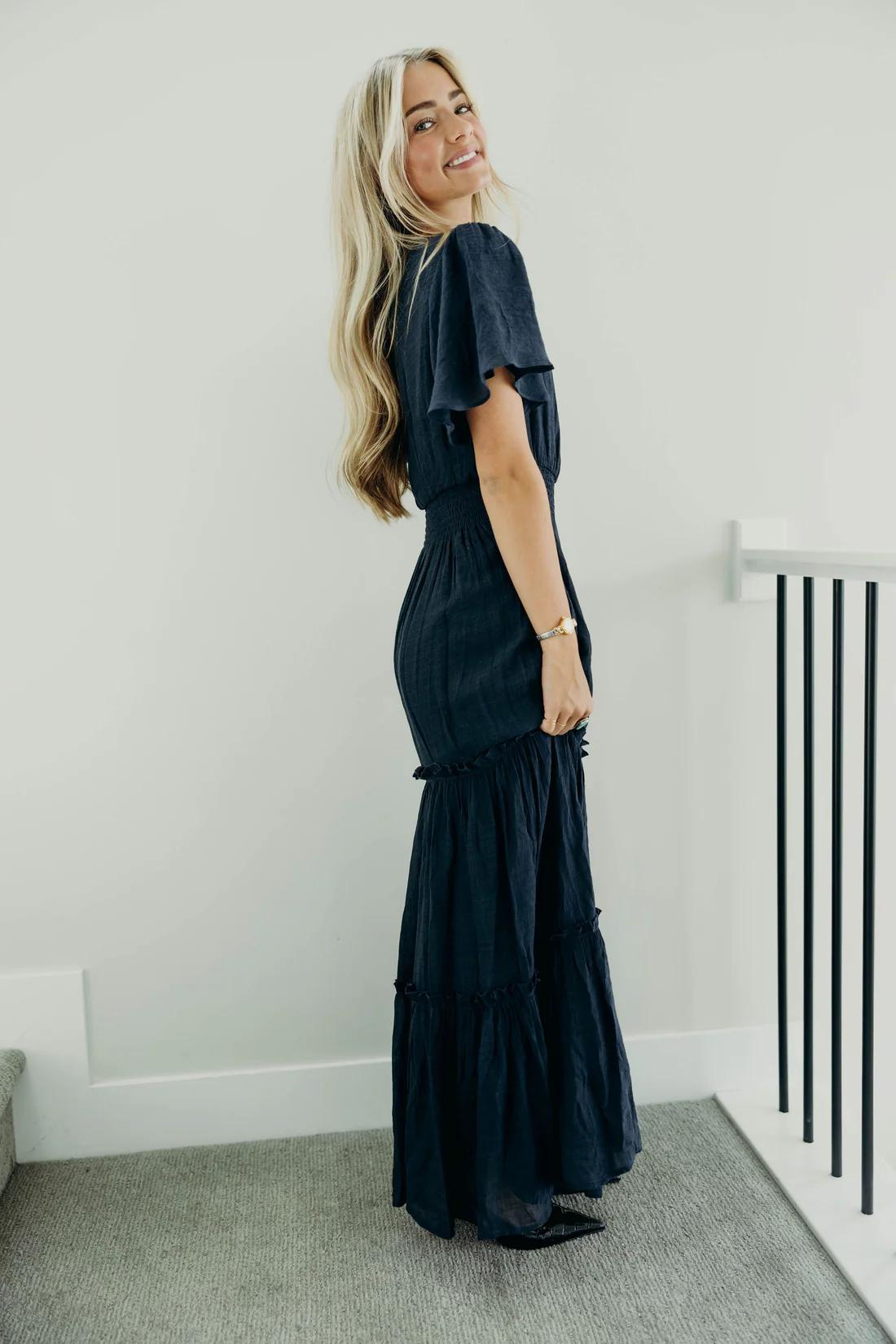 Taylor Modest Maxi in Vintage Blue