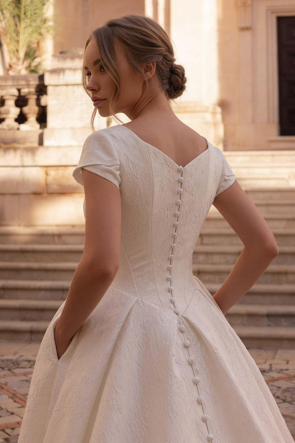 8441 Modest Wedding Dress