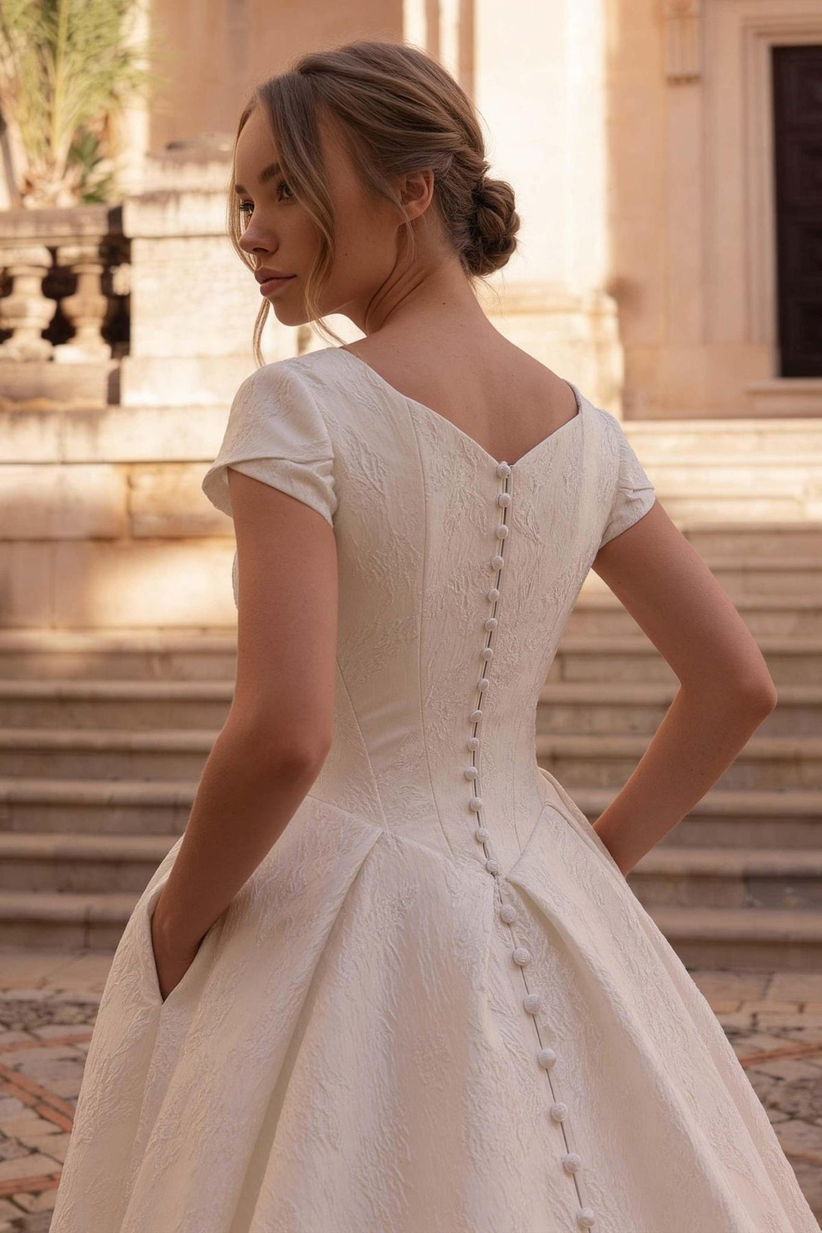 8441 Modest Wedding Dress