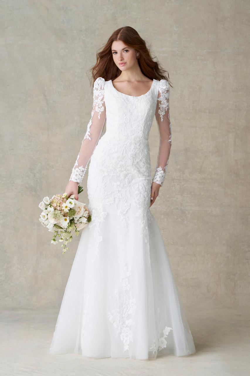 M805 Modest Wedding Dress