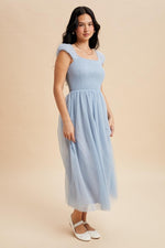 Hazel Modest Maxi in Blue Aura