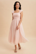 Hazel Modest Maxi in Soft Pink