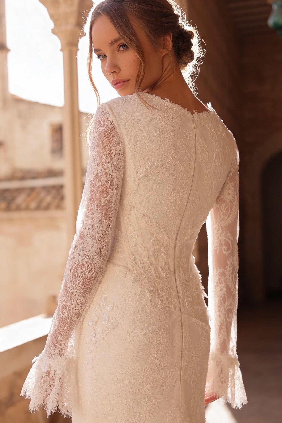 8437 Modest Wedding Dress