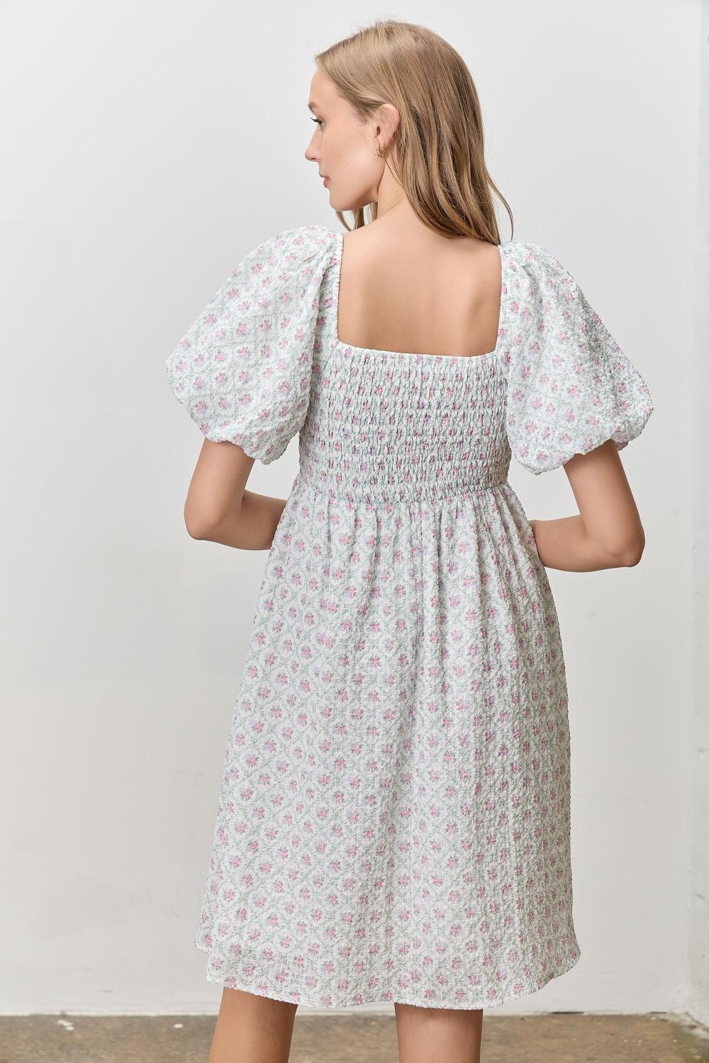 Lenna Modest Midi in Green Multi