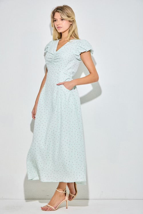 Katelyn Maxi Dress in Light Sage