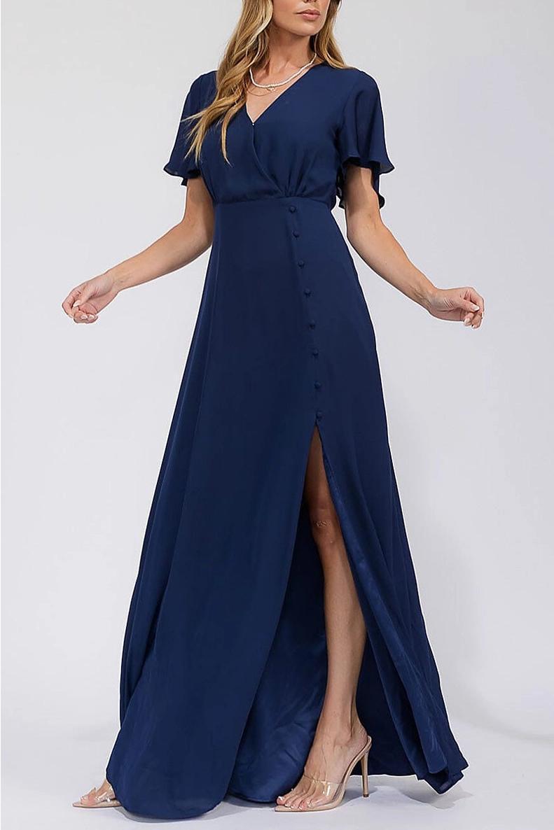 Ellen Modest Maxi in Navy