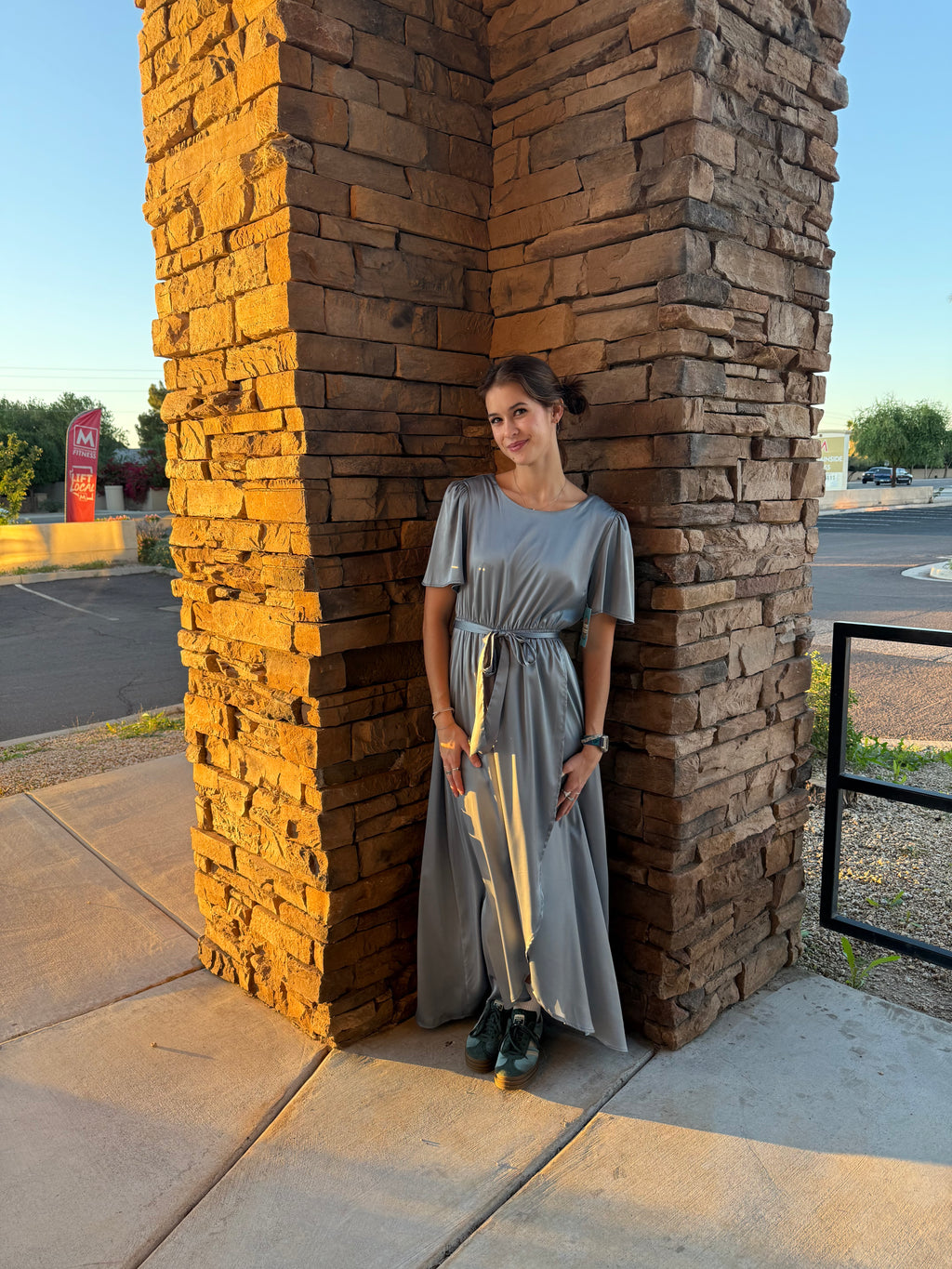 Bailey Modest Maxi in Blue