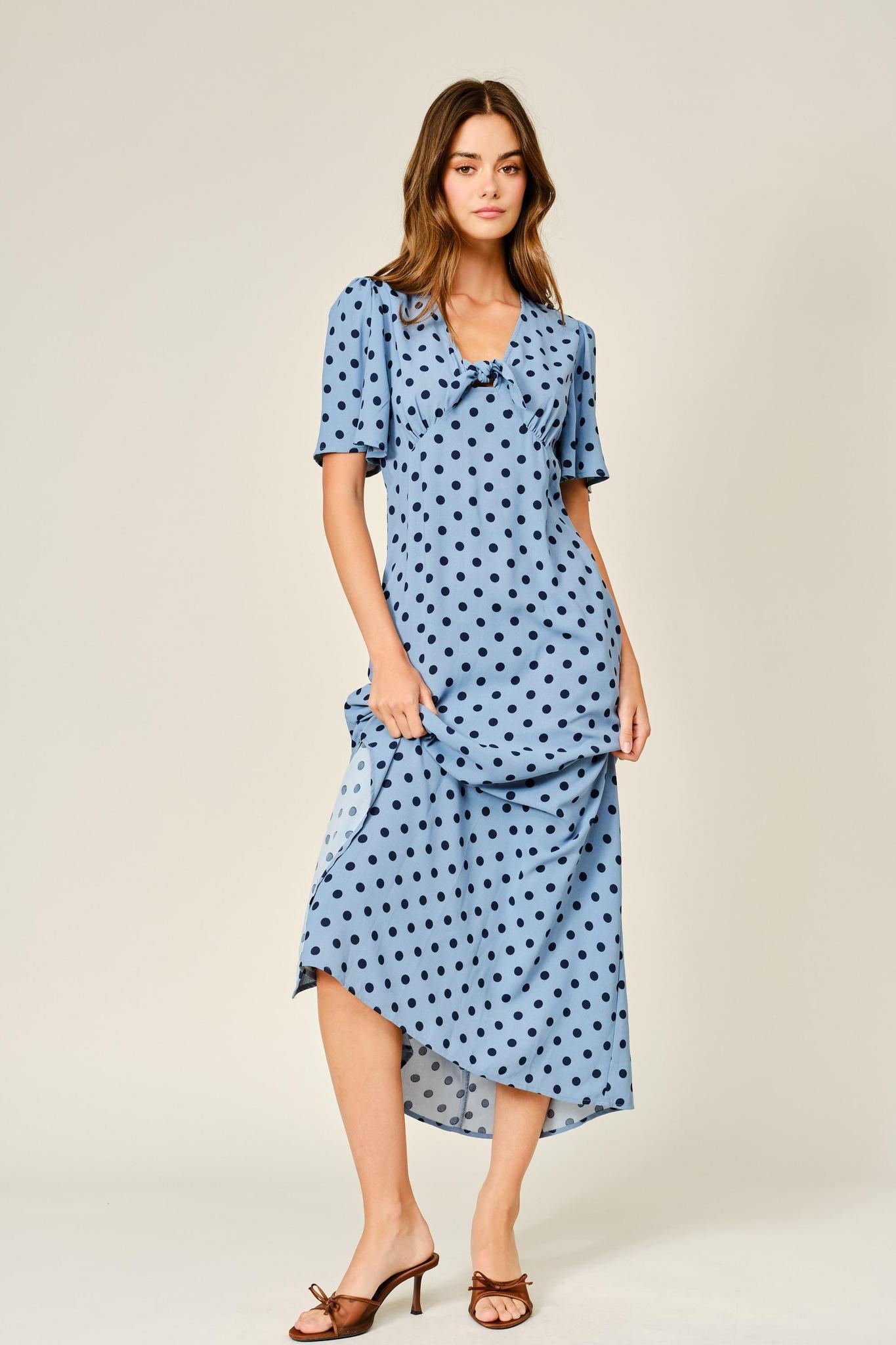 Cece Modest Midi in Blue Small