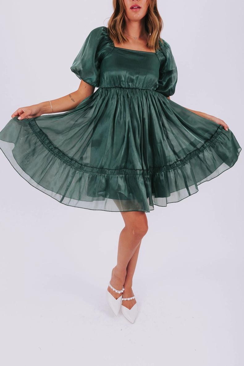 Alexis Modest Dress in Emerald