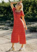 Jamie Modest Midi in Berry Crush