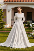 8337 Modest Wedding Dress