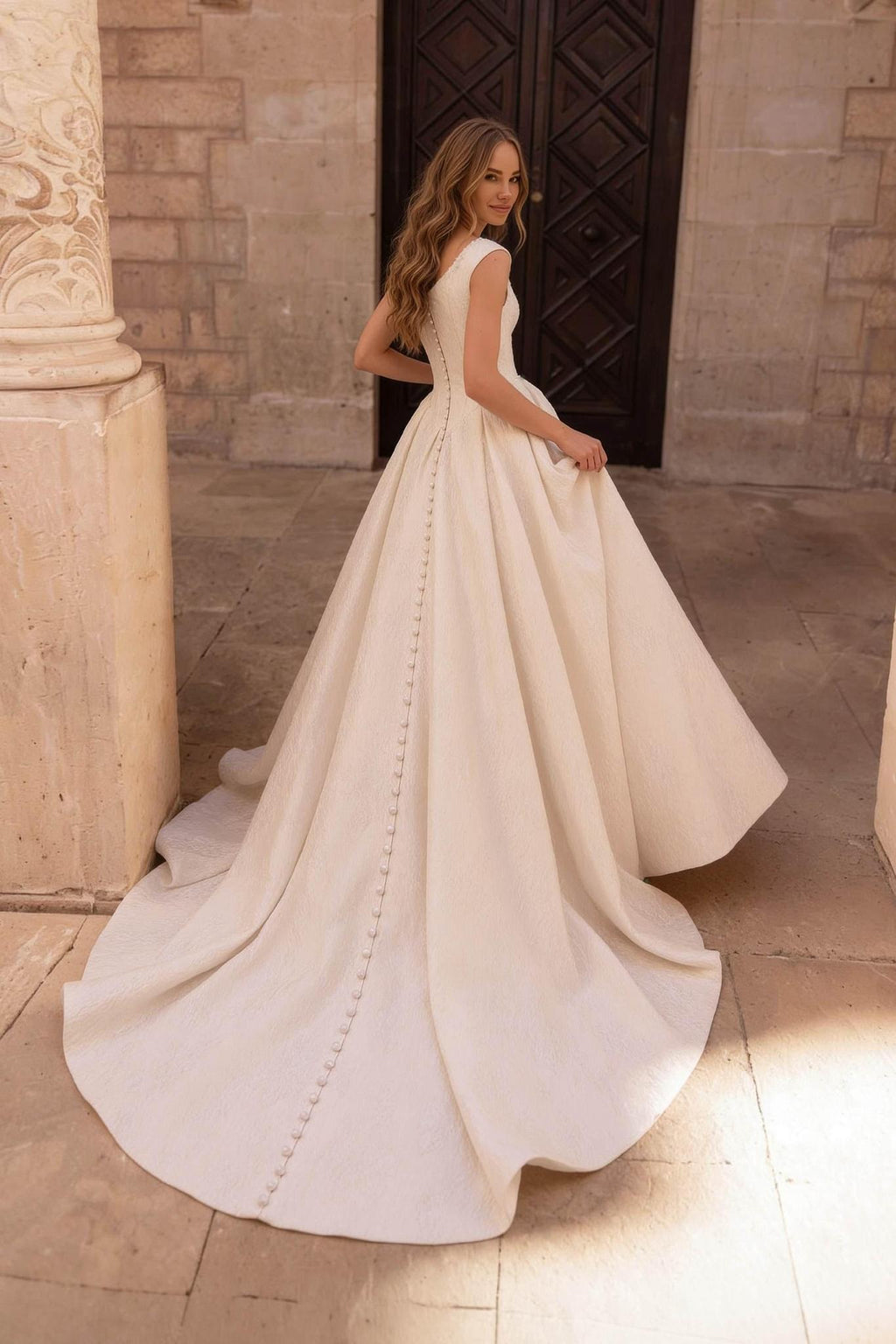 8441 Modest Wedding Dress