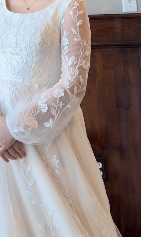 T2489Z Modest Wedding Dress