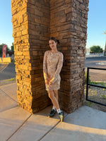 Evangeline Modest Mini in Champagne