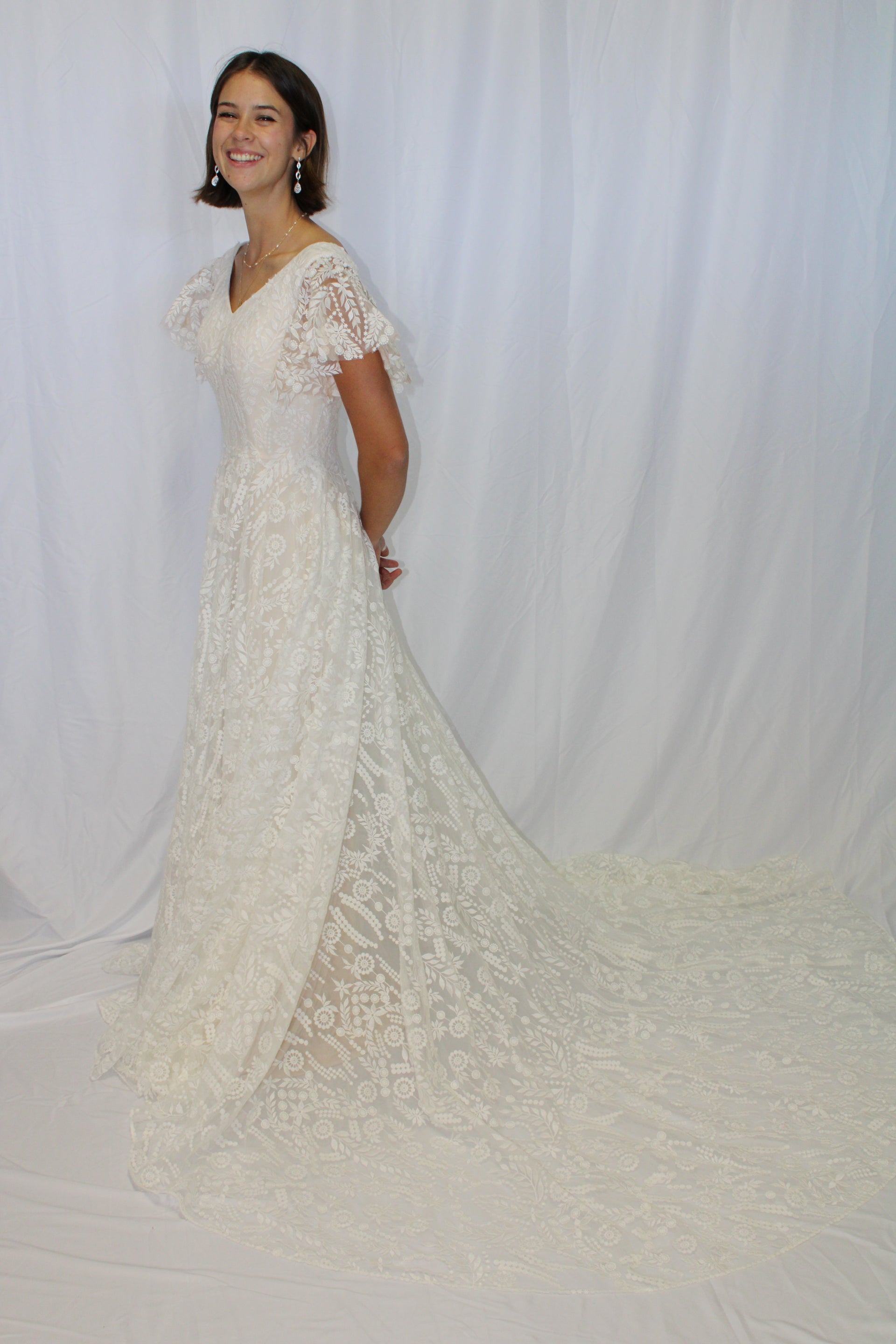 Zephyr T2284Z Modest Wedding Dress A Closet Full of Dresses Zephyr T2284Z Modest Wedding Dress A Closet Full of Dresses