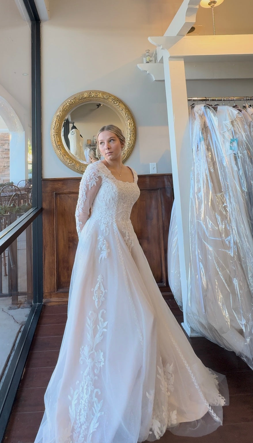 T2490Z Modest Wedding Dress