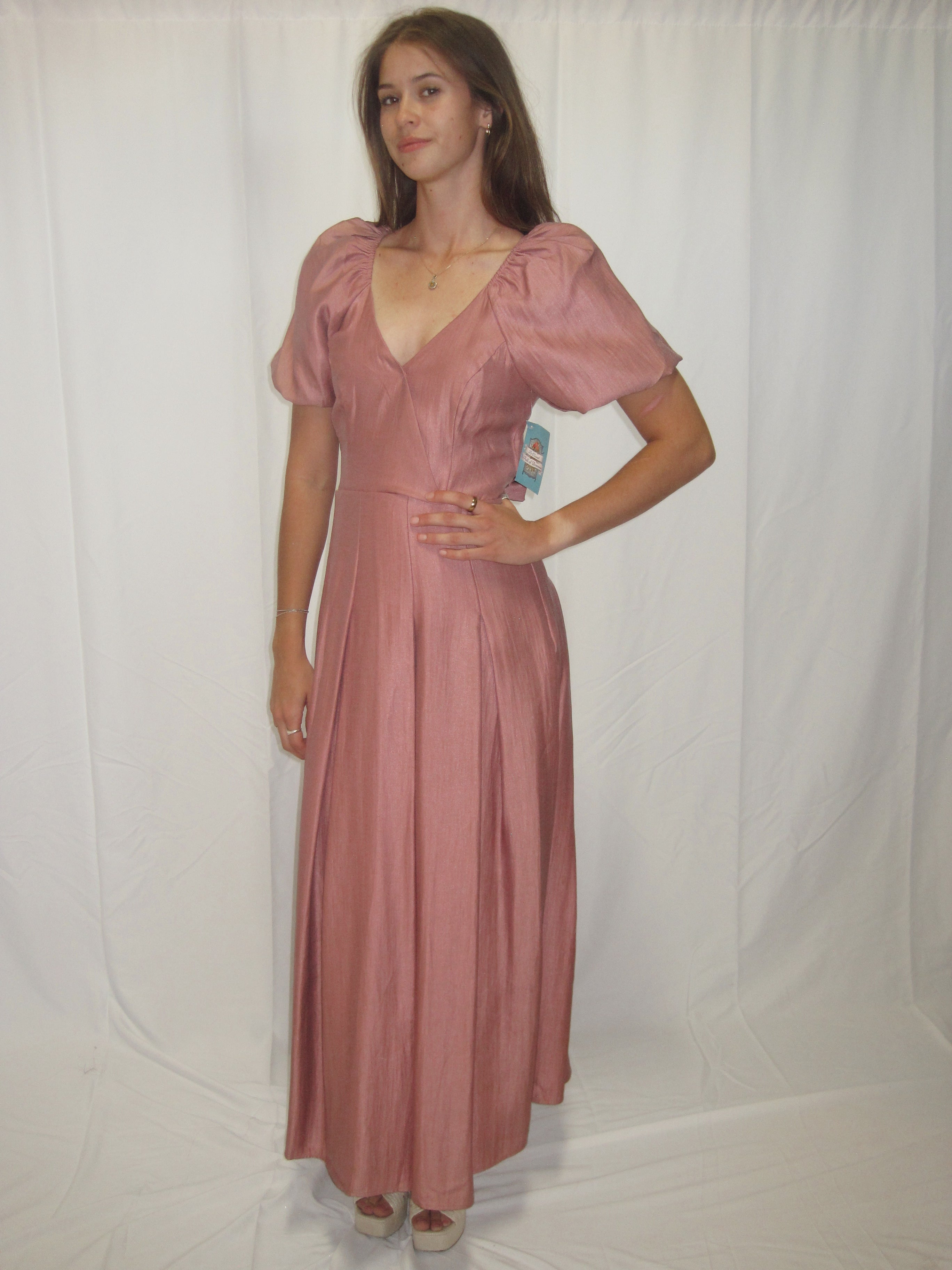 Beverly Modest Midi in Mauve A Closet Full of Dresses Beverly Modest Midi in Mauve A Closet Full of Dresses