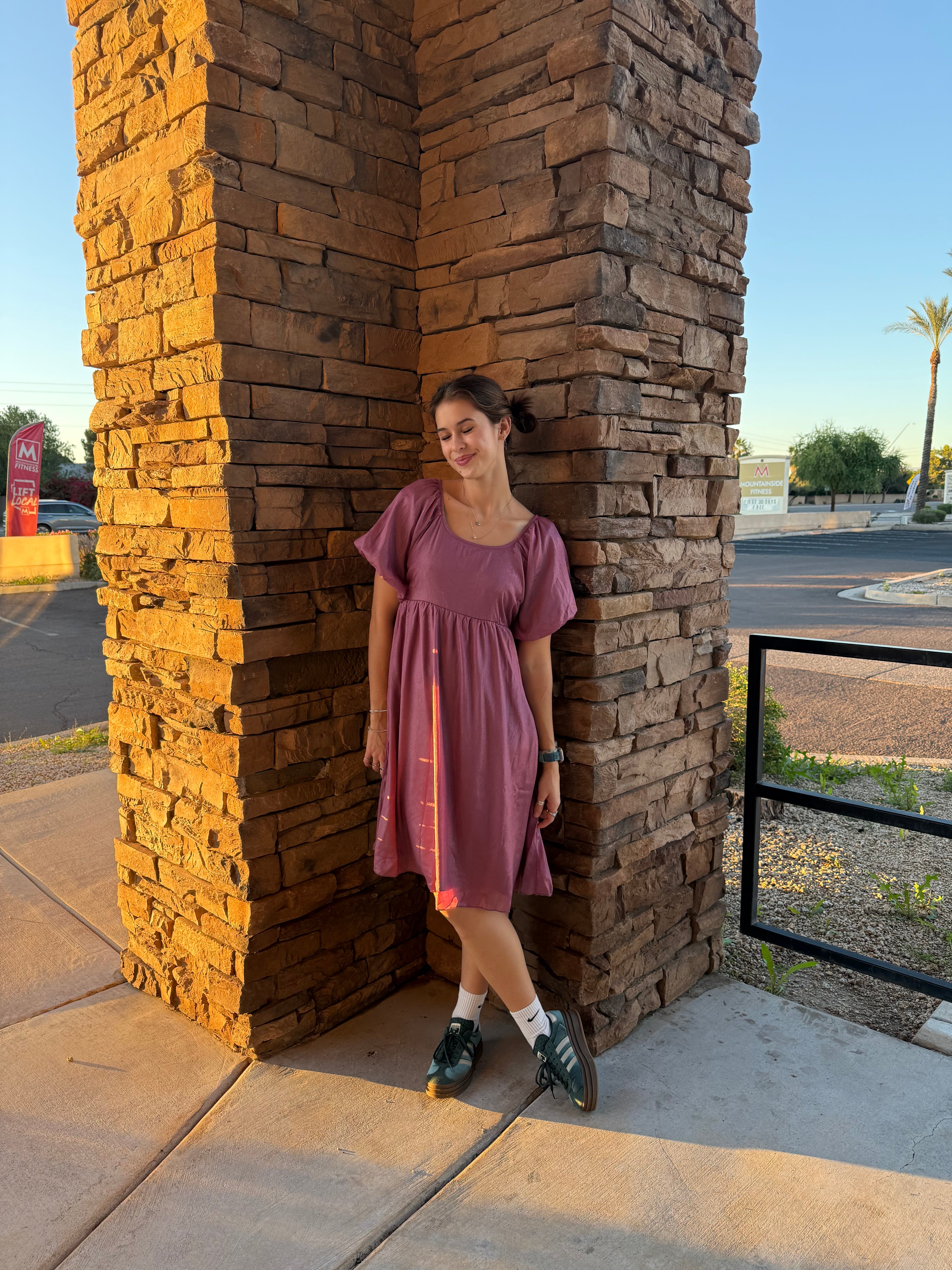 Raquel Modest Midi in Mystic Lilac