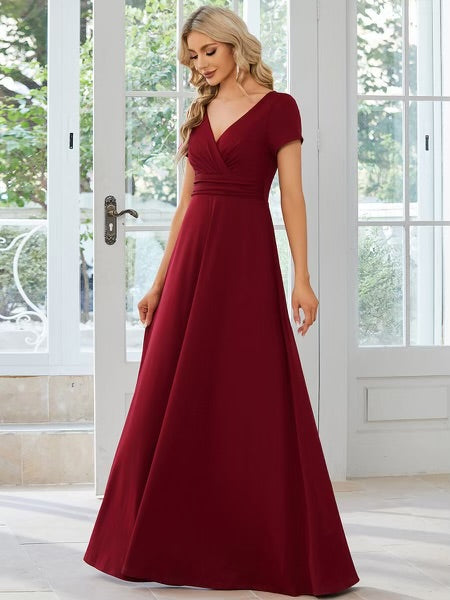 Harmony Modest Maxi in Burgundy – A Closet Full of Dresses