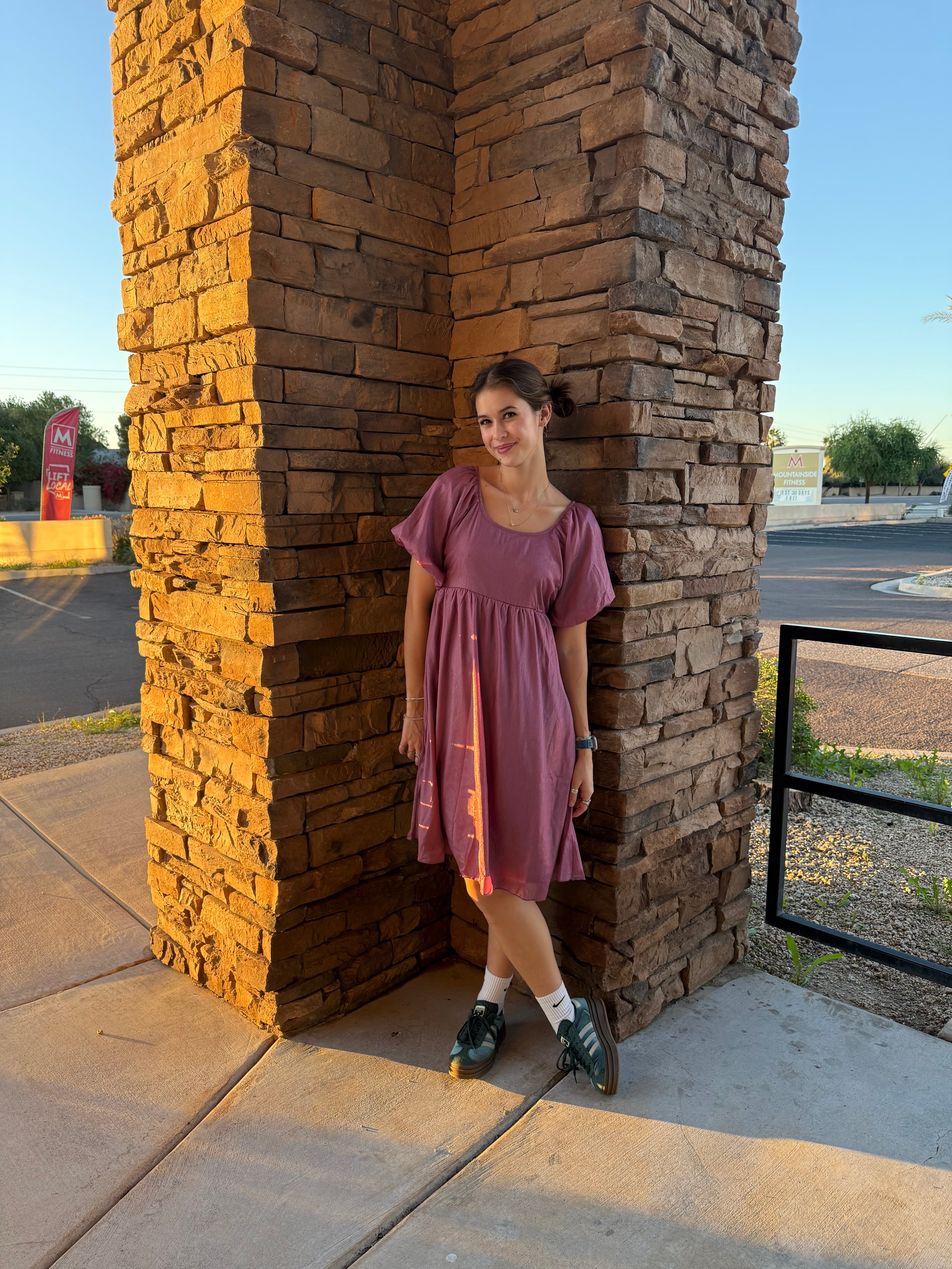 Raquel Modest Midi in Mystic Lilac