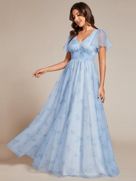 Sharla Modest Maxi in Ice Blue
