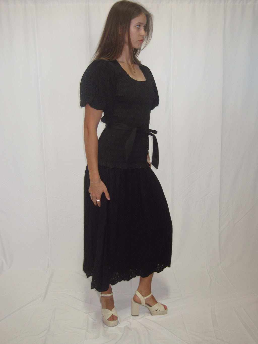Matilda Modest Midi in Black