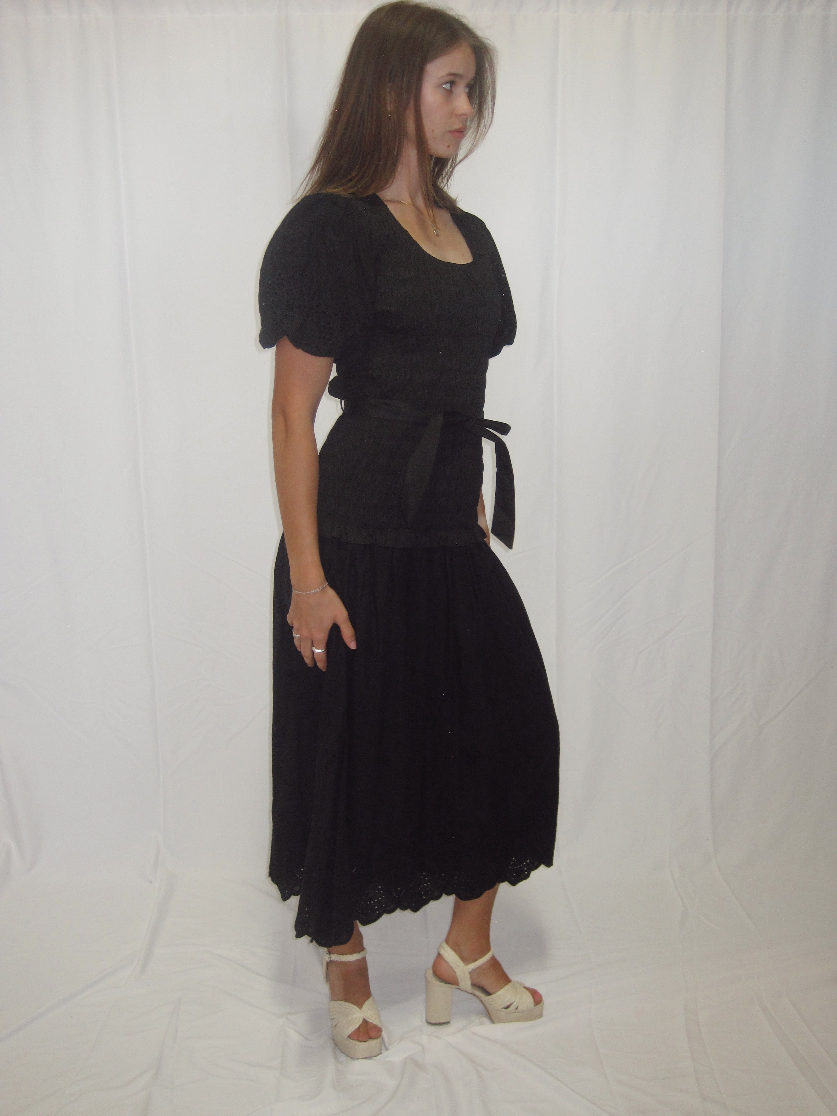 Matilda Modest Midi in Black