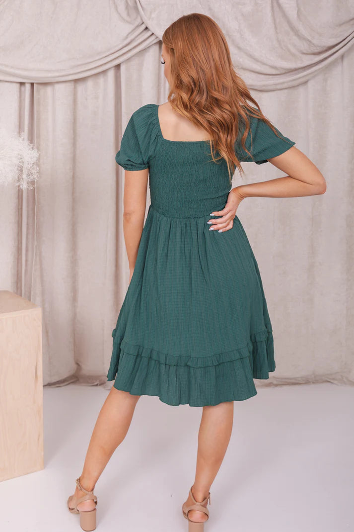 Lennon Modest Dress in Alpine Green Medium Lennon Modest Dress in Alpine Green Medium