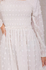 Daphne Modest Dress in Cream