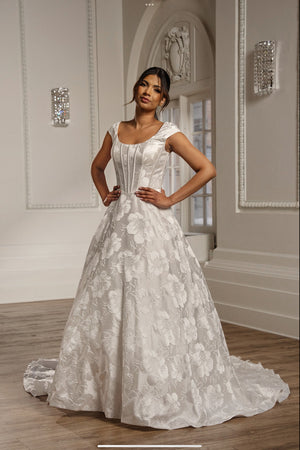 Aelia Modest Wedding Dress